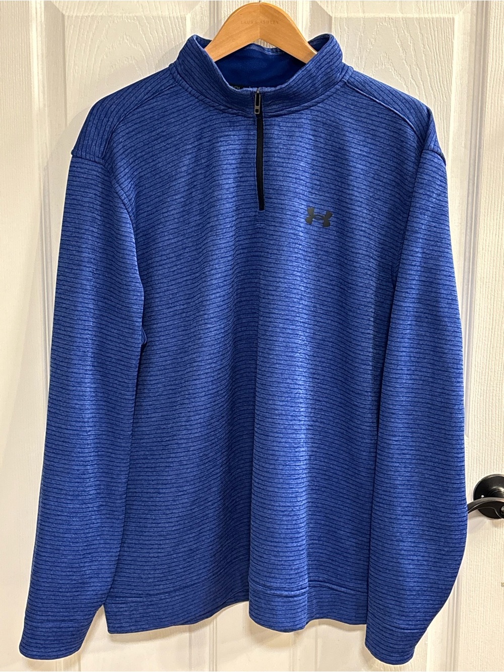 Under Armour UA Storm SweaterFleece Quarter Zip Men's Size 2XL Blue Striped